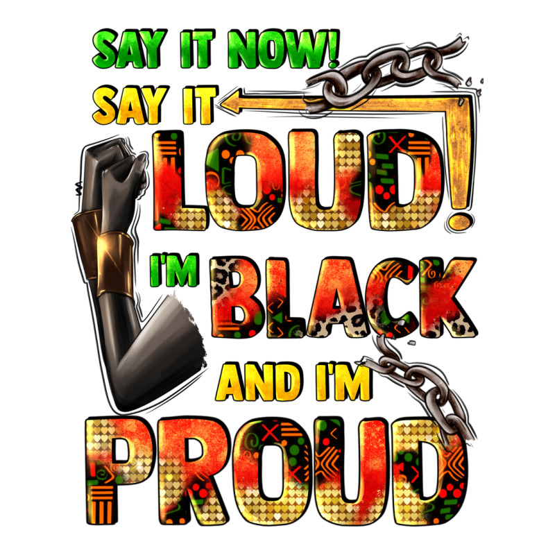 Say It Now! Say It Loud! I'm Black And I'm Proud Heavyweight Hoodie by FaDigitalArtStudio | Teevron