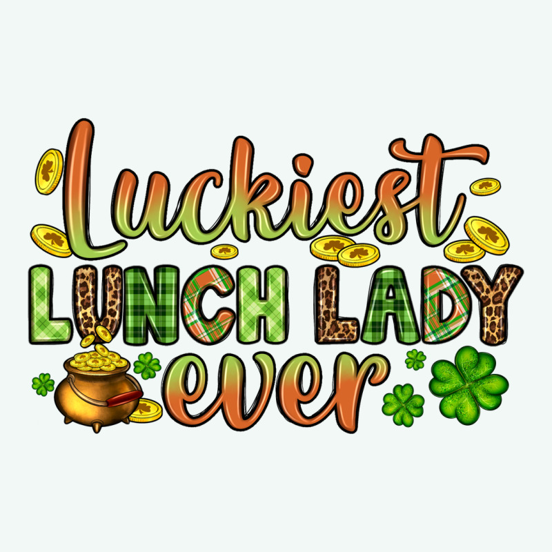St. Patrick's Luckiest Lunch Lady Ever Premium Hoodie by OliviaCreatesArt | Teevron