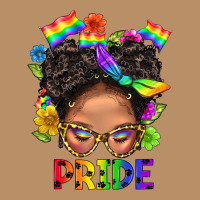 Lgbtq+ Messy Bun Mom Pride With Flower Vintage Hoodie | Teevron