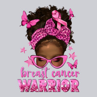 Afro Messy Bun Breast Cancer Warrior Heavyweight Sweatshirt | Teevron