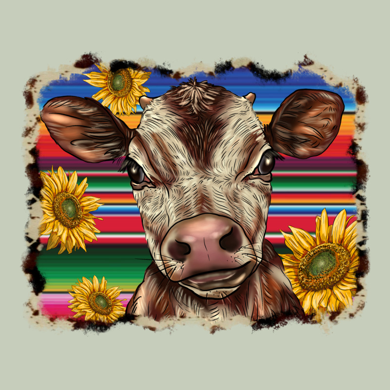 Western Background Baby Calf Ladies Tee by BarkalooDesign | Teevron