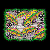 Mardi Gras Umbrella Background Heavy Core Tee | Teevron