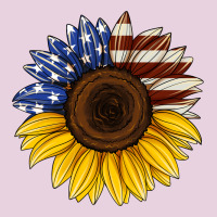 American Flag Sunflower Ladies Tee | Teevron