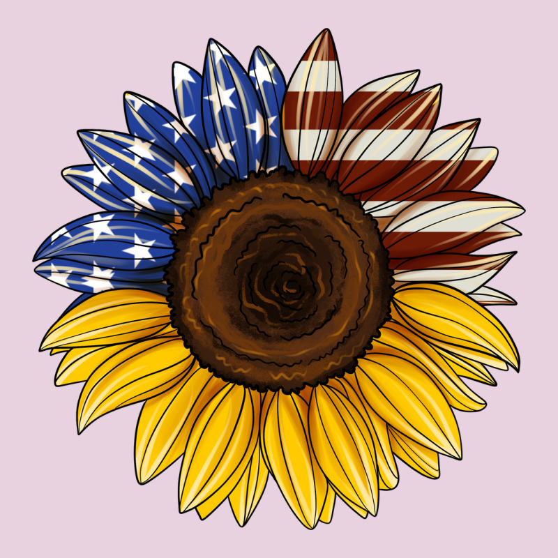 American Flag Sunflower Ladies Tee by Jasminsmagicworld | Teevron