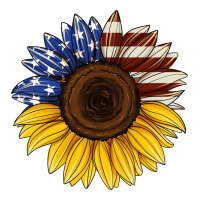 american flag sunflower | Teevron