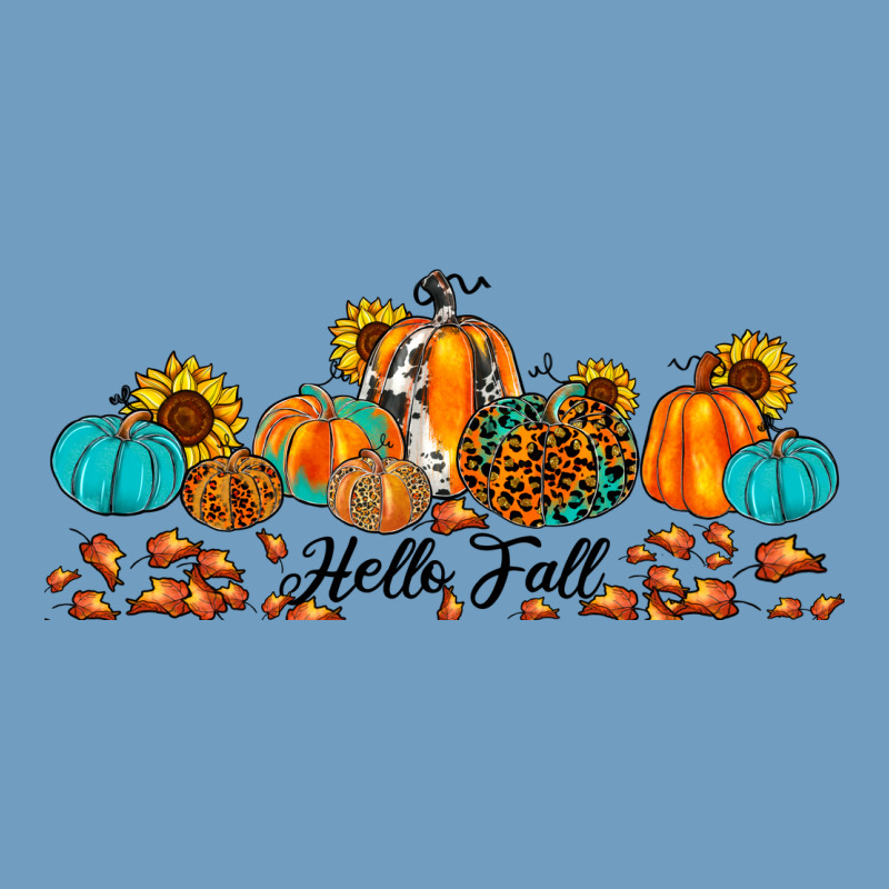 Hello Fall Pumpkin Sunflower Urban Heavy Tee by JahusDesignShop | Teevron