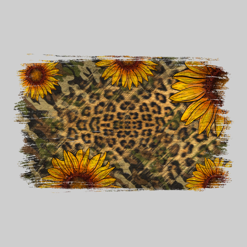 Camouflage Leopard Sunflower Background Premium Tee by Jasminsmagicworld | Teevron
