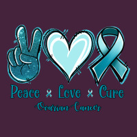 Peace Love Cure Ovarian Cancer Premium Tee | Teevron