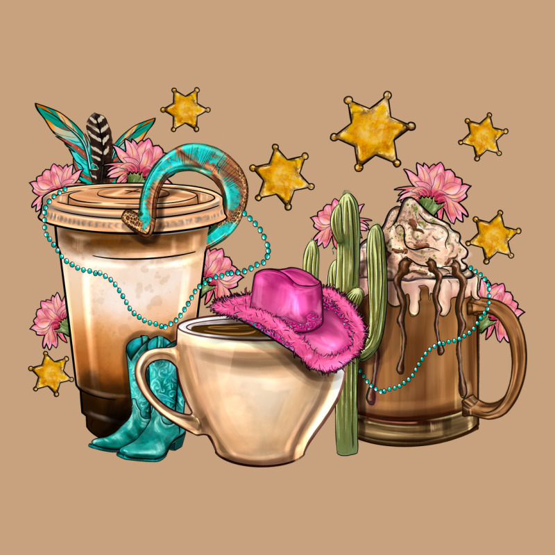 Western Cowgirl Coffee Cup Bbs Vintage Tee by BundleAndBundleShop | Teevron