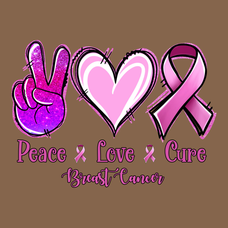 Peace Love Cure Breast Cancer Premium Tee by Jasminsmagicworld | Teevron
