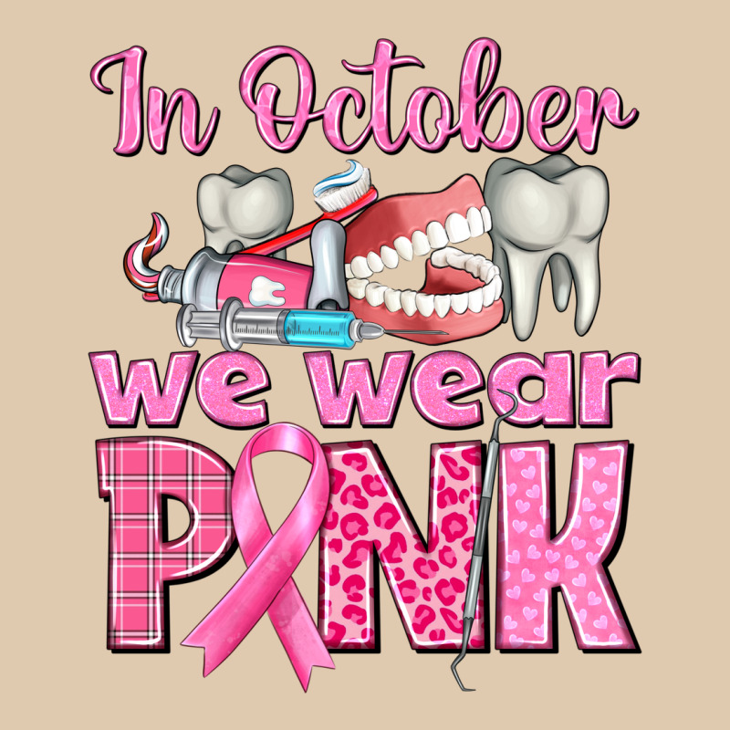 In October We Wear Pink Breast Cancer Awareness Heavyweight Sweatshirt by texasbilliewilder | Teevron
