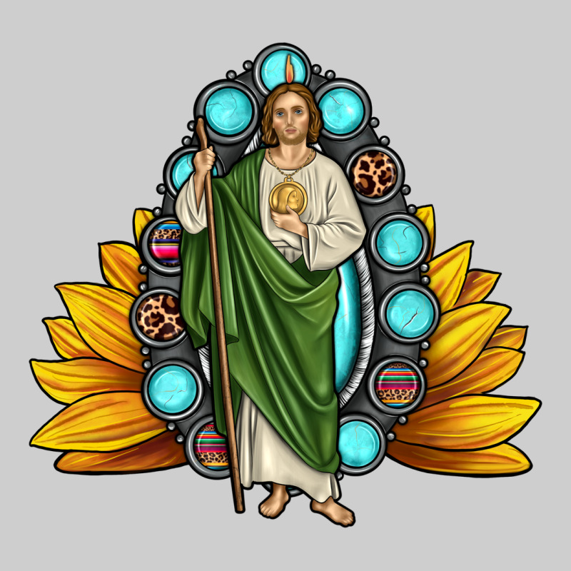 San Judas Gemstone Sunflower Premium Tee by JahusDesignShop | Teevron