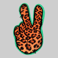 Orange Leopard Peace Sign Premium Tee | Teevron