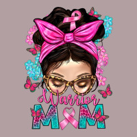 Warrior Mom Messy Bun With Flowers Vintage Hoodie | Teevron