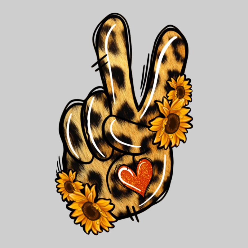 Leopard Sunflower Peace Sign Premium Tee by Jasminsmagicworld | Teevron
