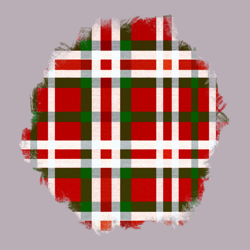 Christmas Tartan Patch Vintage Tee by BundleAndBundleShop | Teevron