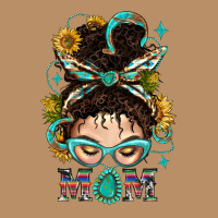 Western Messy Bun Mom With Sunflower Vintage Hoodie | Teevron