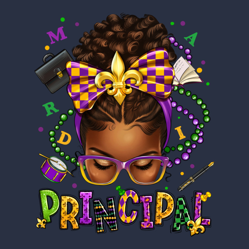 Mardi Gras Principal Afro Messy Bun Heavyweight Sweatshirt by texasbilliewilder | Teevron