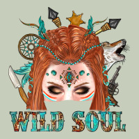Western İndian Wild Soul With Braid Hair Woman Classic Tee | Teevron