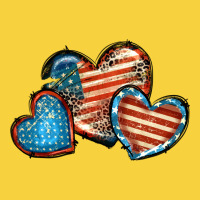 American Flag Hearts 4th Of July Premium Sweatshirt | Teevron