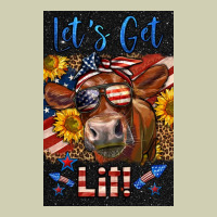 Western Let's Get Lit Cow Heavy Core Tee | Teevron