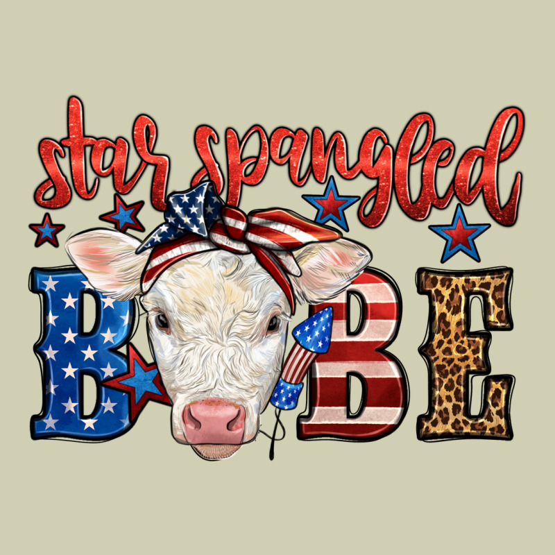 Western Star Spangled Baby Cow Heavy Core Tee by LillyAllenDesigns | Teevron