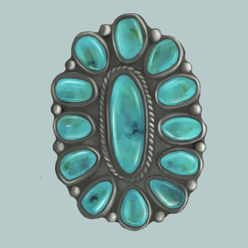 Turquoise Gemstone Jewelry Heavy Core Tee by LillyAllenDesigns | Teevron