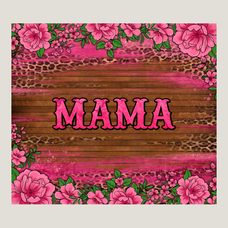 Floral Leopard Mama Tumbler Heavy Core Tee by BarkalooDesign | Teevron