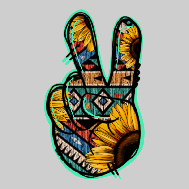 Aztec Sunflower Peace Sign Premium Tee by Jasminsmagicworld | Teevron
