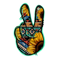 Aztec Sunflower Peace Sign | Teevron