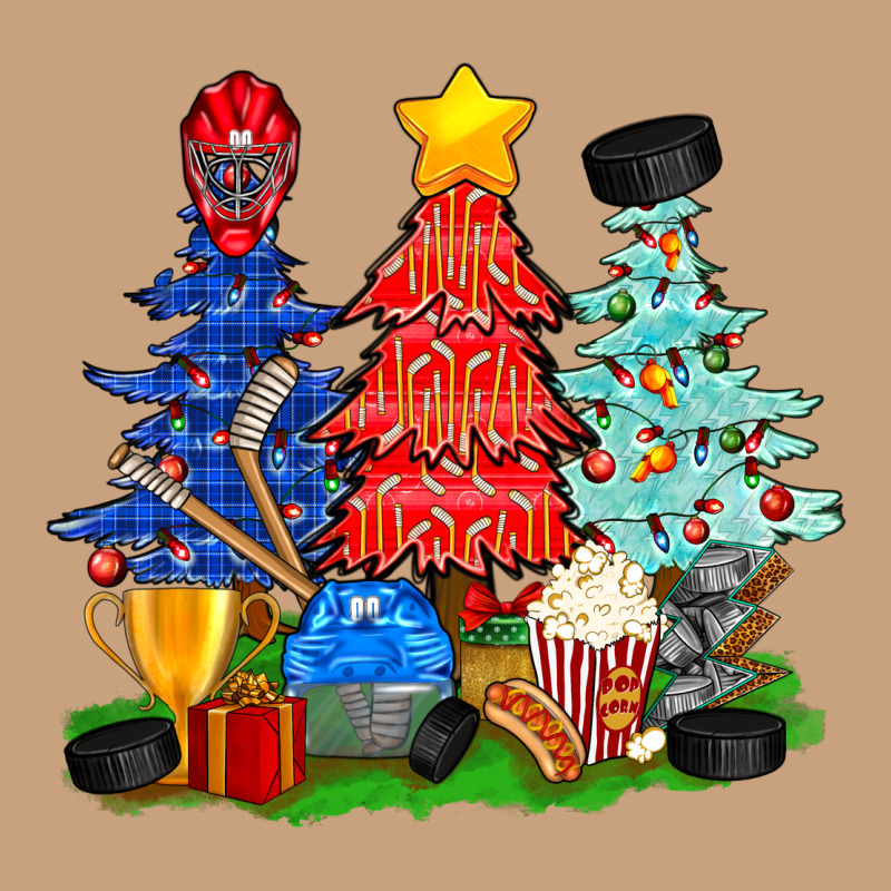 Christmas With Ice Hockey Trees Vintage Tee by BundleAndBundleShop | Teevron