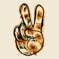 Floral Gold Peace Sign Premium Tee | Teevron
