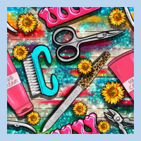 Nail Art Tools And Hand Cream With Serape And Turquoise Glitter Seamle Classic Tee | Teevron