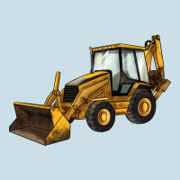 Backhoe Loader Truck Ladies Tee | Teevron