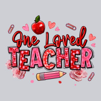 One Loved Teacher Afro Messy Bun Heavyweight Sweatshirt | Teevron