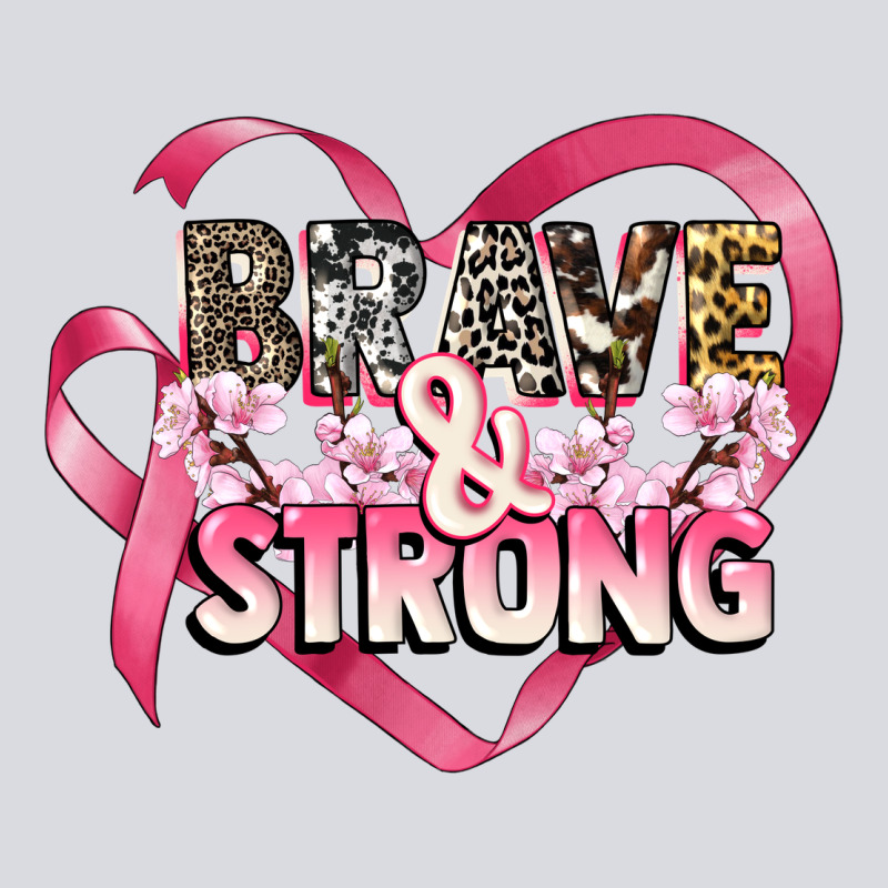 Brave And Strong Cancer Awareness Zipper Hoodie by CowGirlArtShop | Teevron