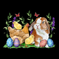Easter Bunny And Chicks With Floral Ladies Tee | Teevron