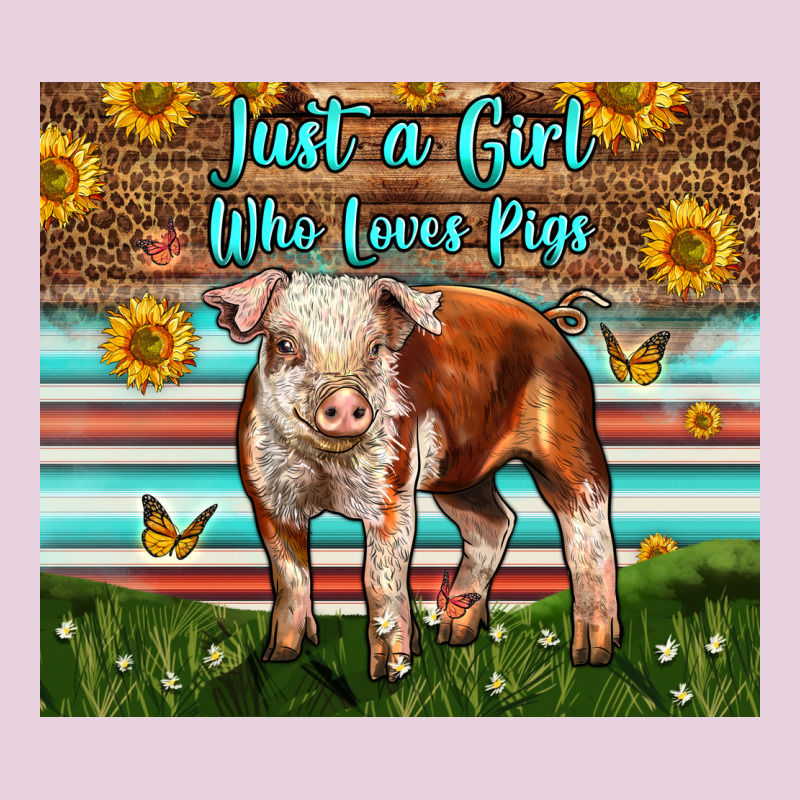 Just A Girl Who Loves Pig Ladies Tee by LillyAllenDesigns | Teevron