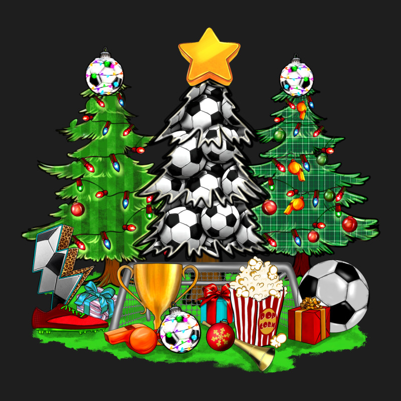 Christmas With Soccer Trees Classic Tee by BundleAndBundleShop | Teevron