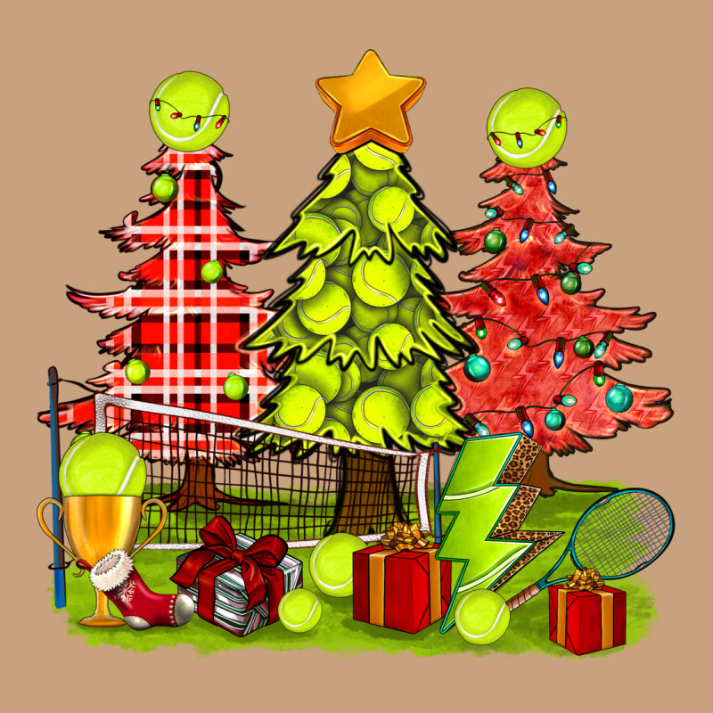 Christmas With Tennis Trees Vintage Tee by BundleAndBundleShop | Teevron