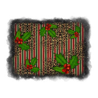 christmas plaid leopard mistletoe background | Teevron