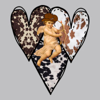 Country Cupid Valentine Cowhide Heart Long Sleeve Tee | Teevron