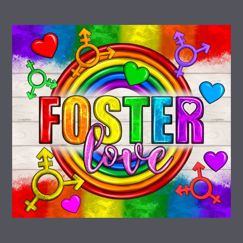 Foster Love Lgbtq+ Tumbler Vintage Hoodie by BundleAndBundleShop | Teevron