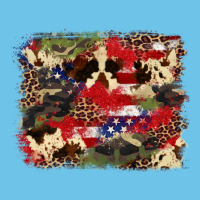 4th Of July American Flagcowhide  Leopard Backgrou Premium Sweatshirt | Teevron