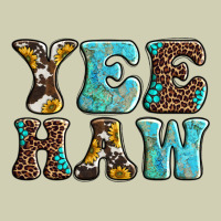 Western Sunflowers Turquoise Leopard Yee Haw Heavy Core Tee | Teevron