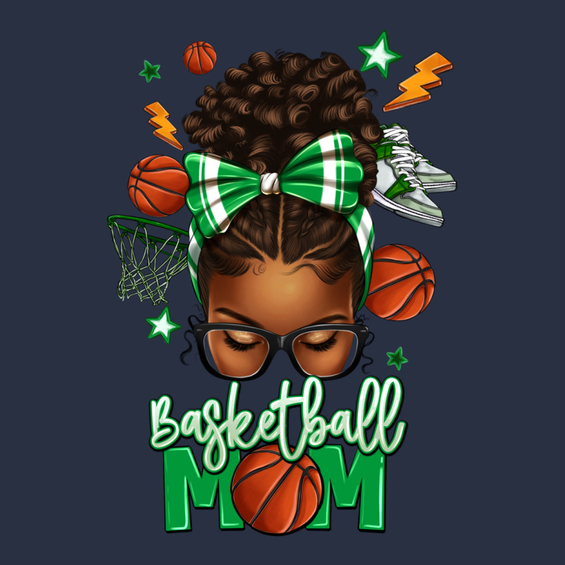 Basketball Mom Afro Messy Bun Heavyweight Sweatshirt by texasbilliewilder | Teevron