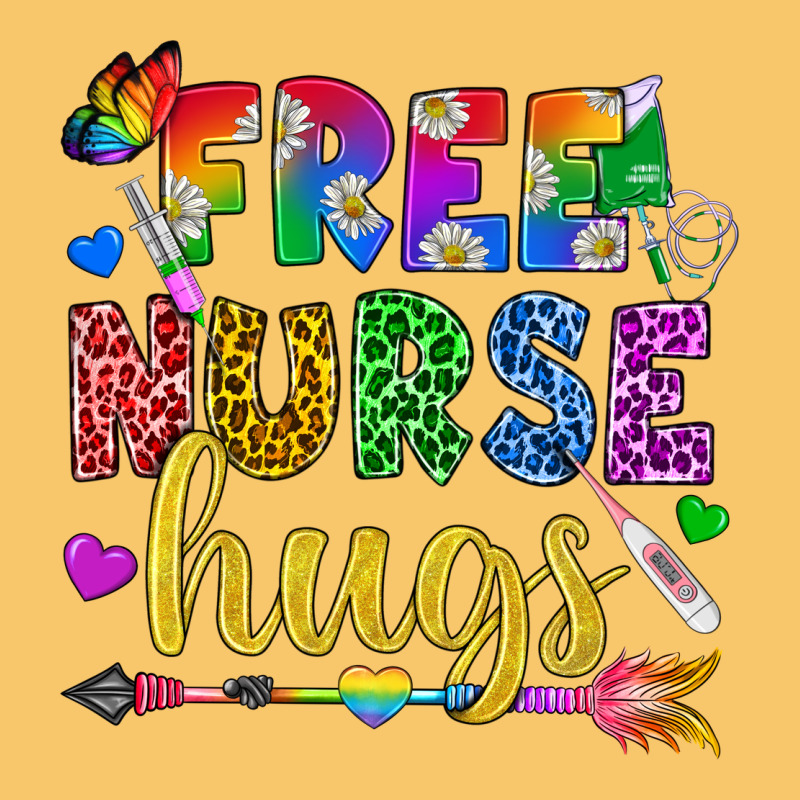 Free Nurse Hugs Pride Lgbtq+ Vintage Hoodie by BundleAndBundleShop | Teevron