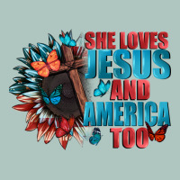 She Love Jesus And America Too Premium Sweatshirt | Teevron