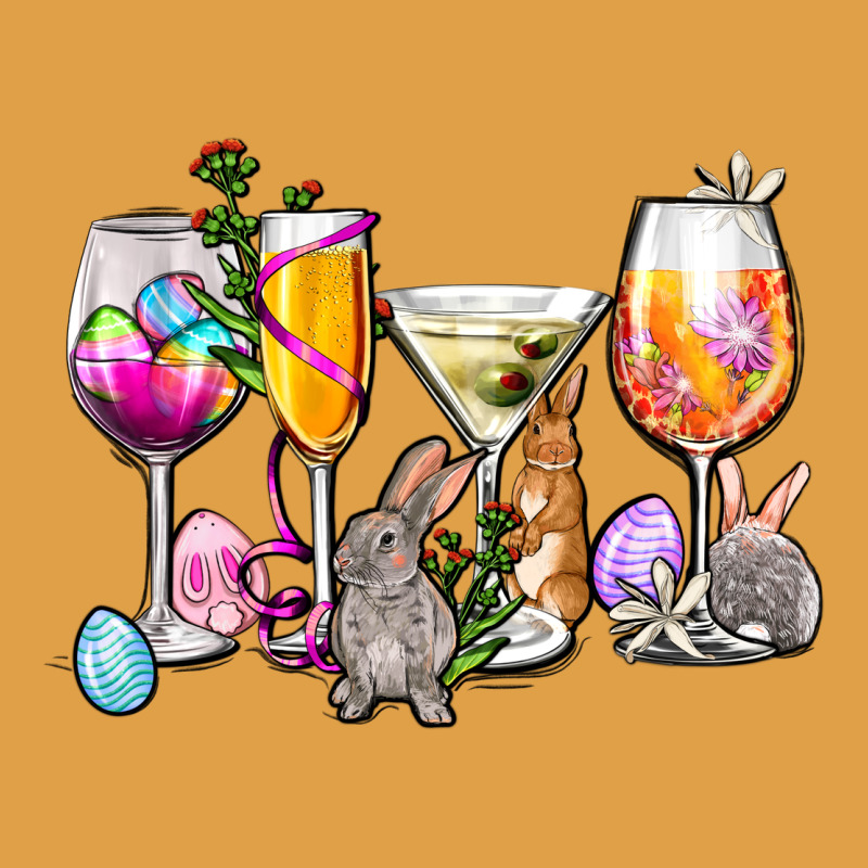 Easter Wine Glasses Premium Hoodie by OliviaCreatesArt | Teevron