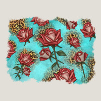 Red Roses With Leopard Background Heavy Core Tee | Teevron